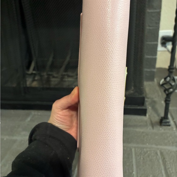 Furla Pale Pink Leather Crossbody with Silver Tone Lock - Picture 3 of 5